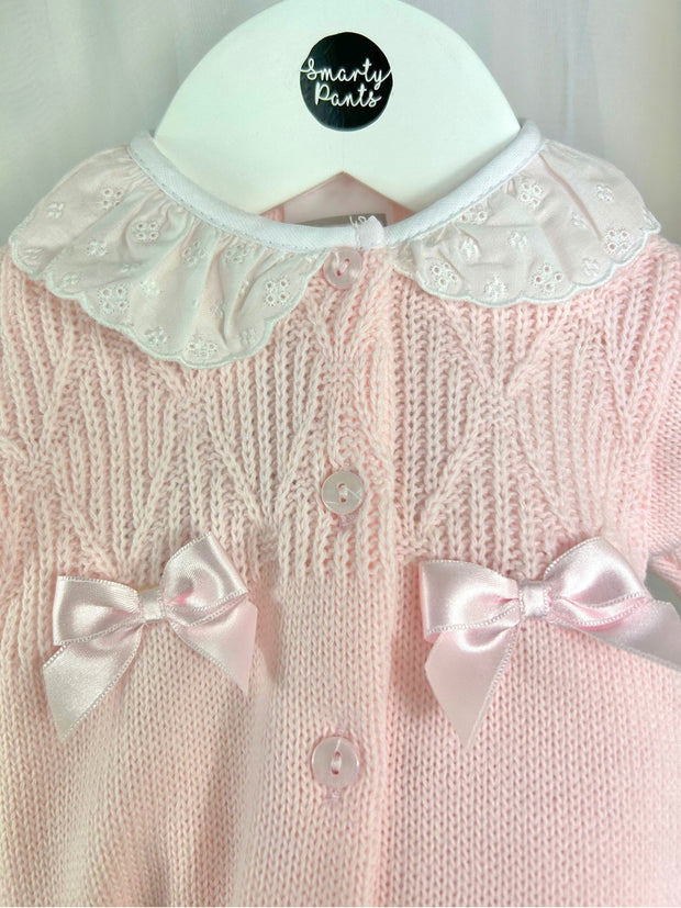 Baby Girl 'Melody' Pink Knitted Babyrow