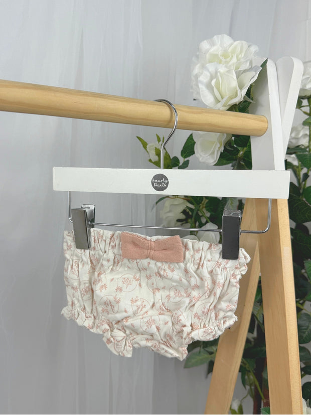 Baby Pink Floral Knitted Outfit Set - 4 Piece (0M-12M)