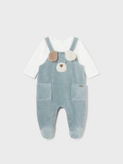 Mayoral Baby Boy Puppy Dungaree Babygrow - 2 Colours