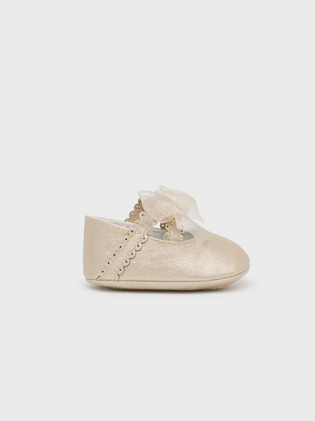 Mayoral Baby Girl Mary Jane Shoes - Champagne