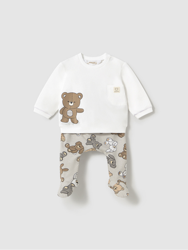 Mayoral Baby Boy Teddy Bear Outfit Set - 2 Colours