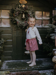 Mayoral Junior Girl Red Tweed Shorts (3Y-8Y)