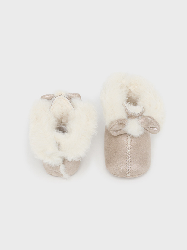 Mayoral Baby Girl Faux Fur Booties