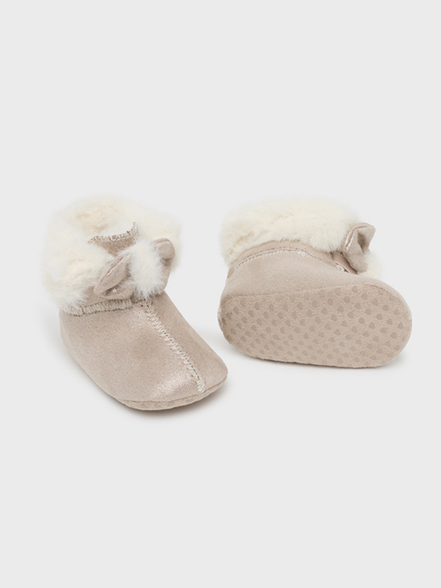 Mayoral Baby Girl Faux Fur Booties