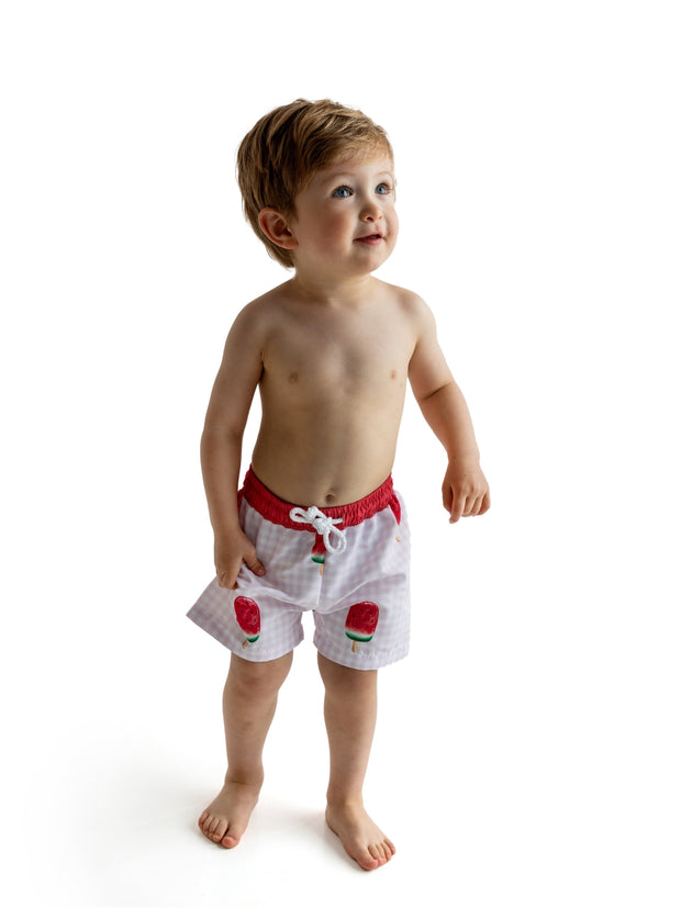 Meia Pata Watermelon Swim Trunks