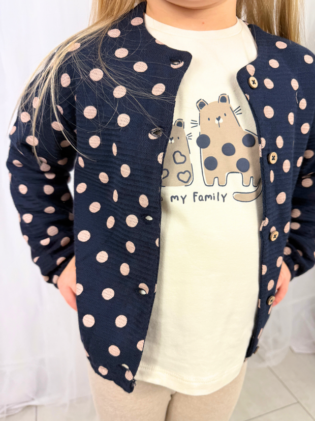 Mayoral Toddler Girl Black Polka Dot Outfit Set (12M-4Y)