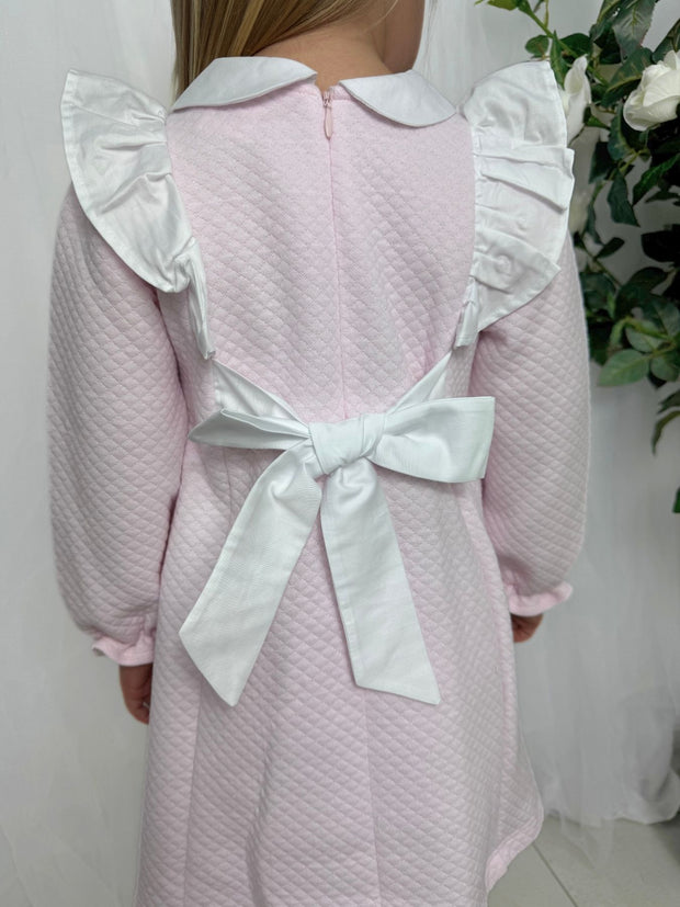 Deolinda Girls Pink Heart Dress (3M-4Y)