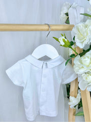 Baby Boys 'Hop' Beige Gingham Shorts Set