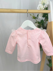 Mintini Girls Pink Top & Sparkly Bloomers (3M-2Y)