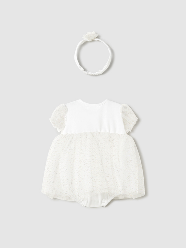 Mayoral Baby Girl Tulle Dress & Headband