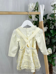 Mintini Girls Ivory Pearl Pinafore (12M - 5Y)