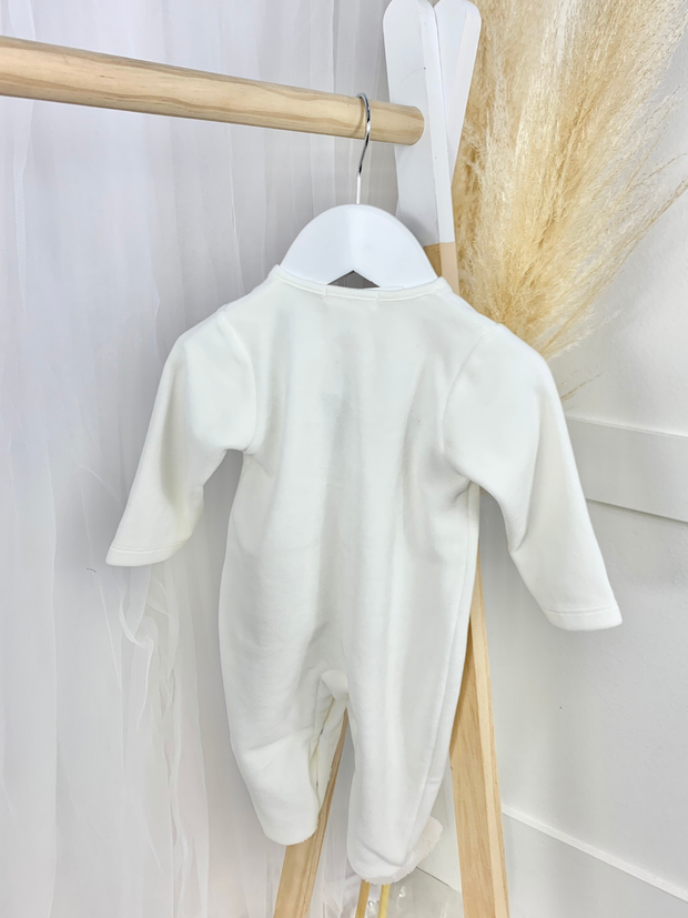 Cream Sheep Front-Fastening  Babygrow