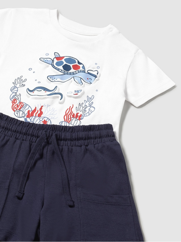 Mayoral Toddler Boy Ocean Short Set