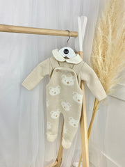 Baby Boy 'Benny' Teddy Dungaree Babygrow