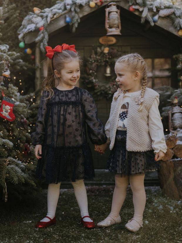 Mayoral Toddler Girl Cream Fur Vest (12M-4Y)