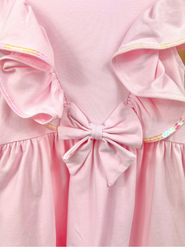 Caramelo Girls Pink Ruffle Dress