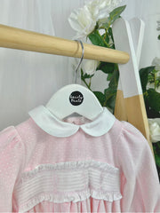 Deolinda Girl 'Magic' Pink Polka Dot Dress & Bloomers (3M-12M)