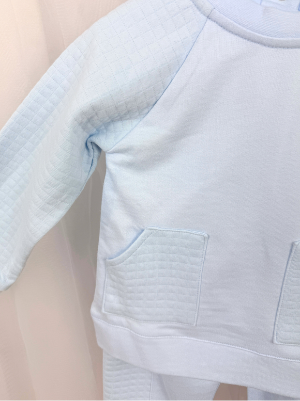 Mintini Boys Blue Jumper & Joggers Set (12M-5Y)