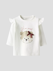 Name It Baby Girls 'How Sweet' Top (0M-18M)