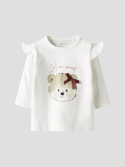 Name It Baby Girls 'How Sweet' Top (0M-18M)