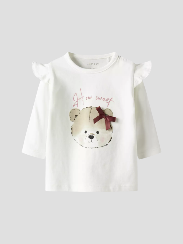 Name It Baby Girls 'How Sweet' Top (0M-18M)