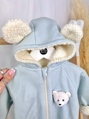 Diaz Teddy Zipped Pramsuit - 2 Colours