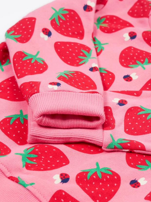 Frugi Organic Cotton Easy On Jumper 'Strawberry Pals'