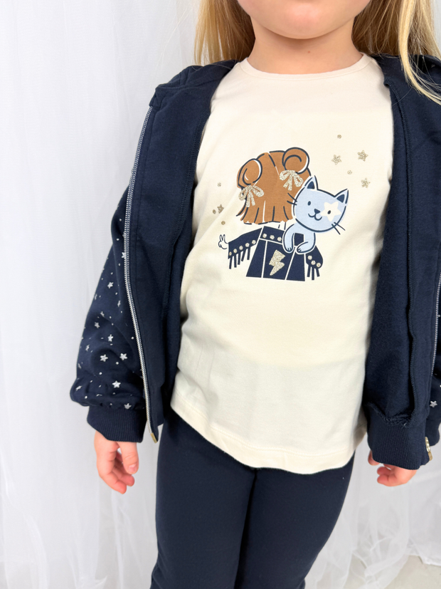 Mayoral Toddler Girl Navy Star Outfit Set (12M-4Y)