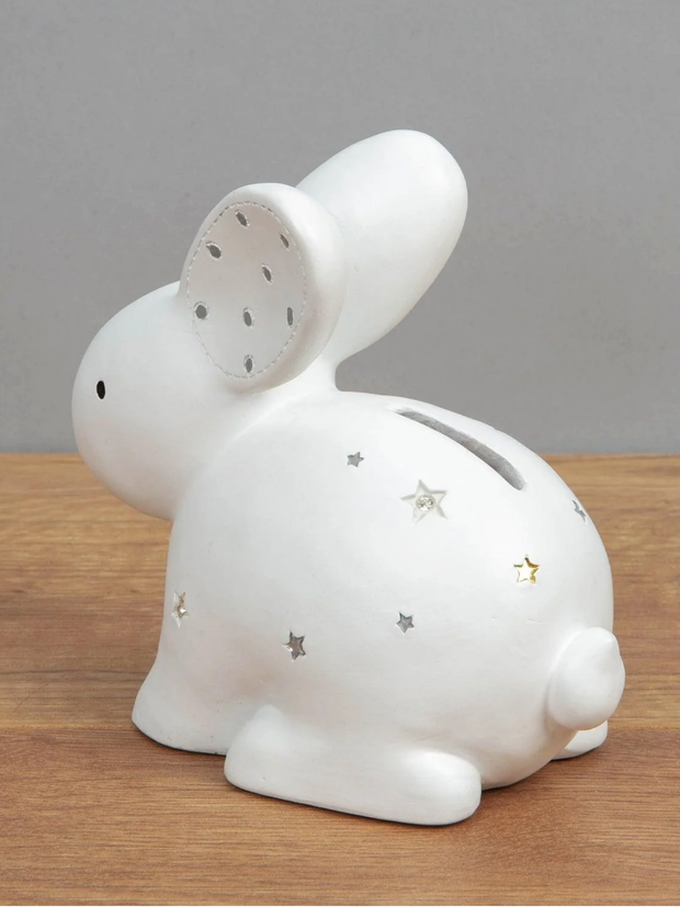 Sooty Rabbit Money Box White Rabbit Money Box – Smartypants Childrenswear