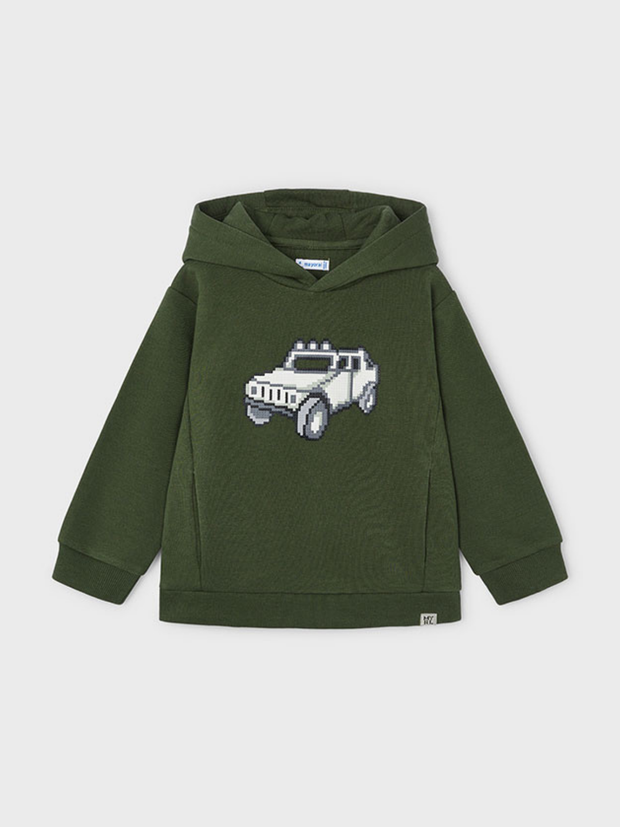 Mayoral Junior Boy Green Graphic Hoodie - 2 Colours