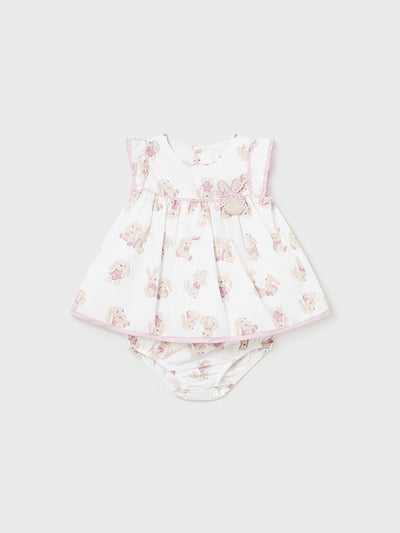 Mayoral Baby Girl Bunnies Dress & Bloomers