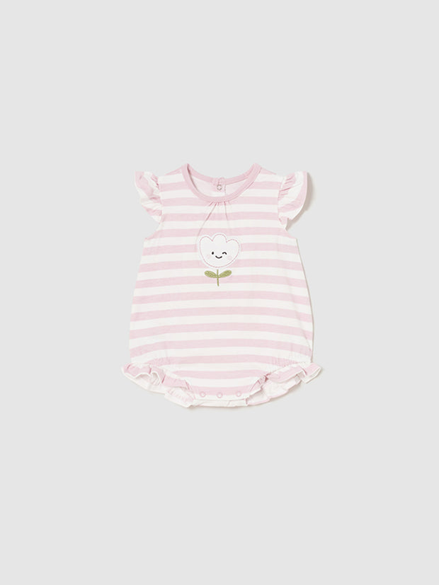 Mayoral Baby Girl Pink Tulip Rompers - 3 Pack