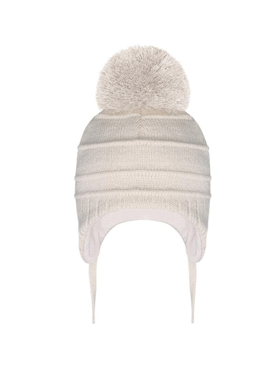 Buddie Pom Pom Hat - Beige (NB - 6M)