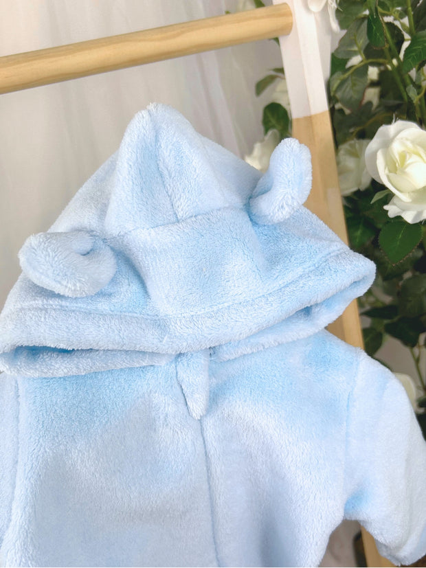 Pex Blue Fluffy Sleepsuit (NB-6M)