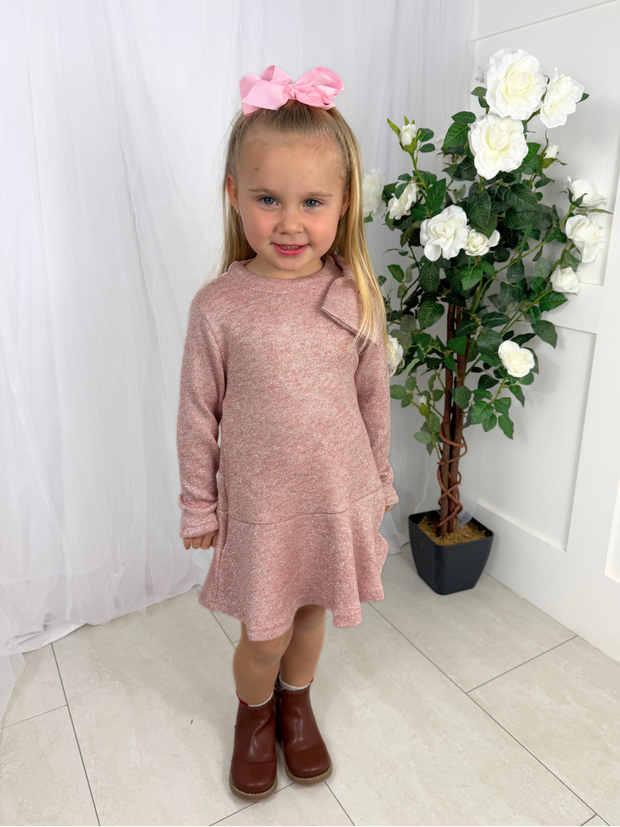 Mayoral Junior Girl Pink Knitted Dress (3Y-8Y)