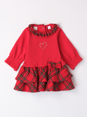 iDo Baby Girl Red Tartan Dress