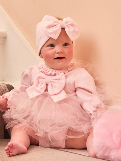 Caramelo Kids Baby Girl Pink Tulle Romper