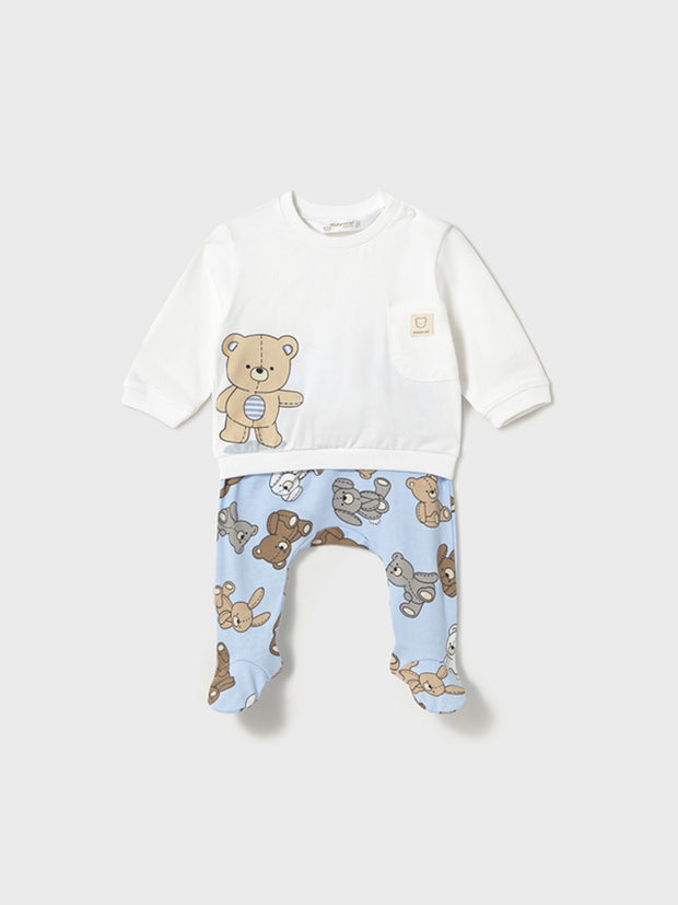 Mayoral Baby Boy Teddy Bear Outfit Set - 2 Colours