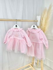 Baby Girl Pink Crown Dress