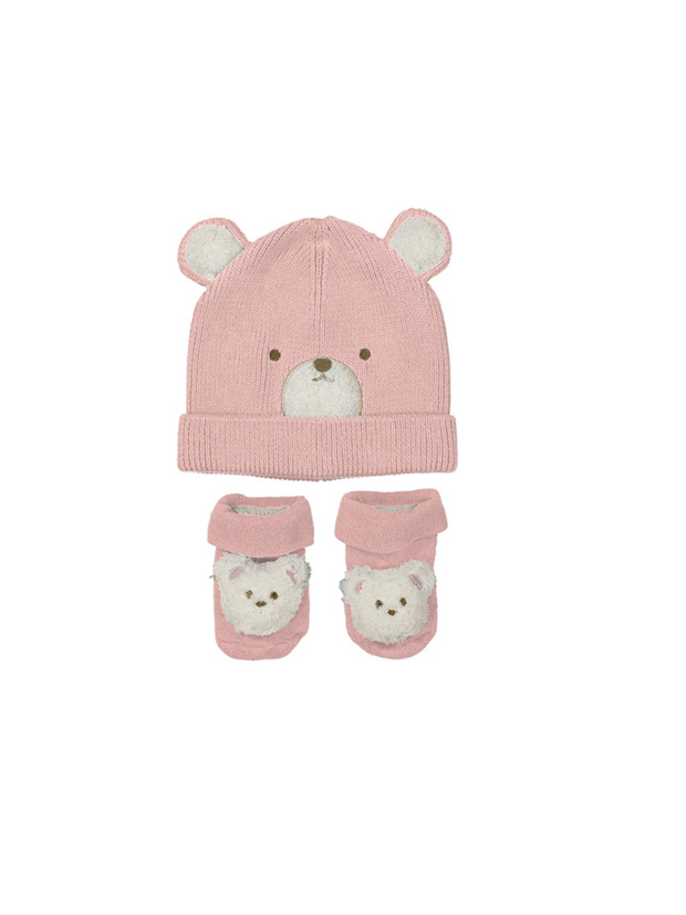 Mayoral Teddy Hat & Socks Set - 3 Colours