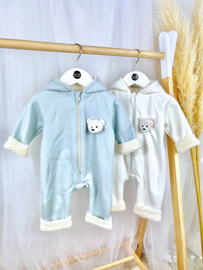 Diaz Teddy Zipped Pramsuit - 2 Colours