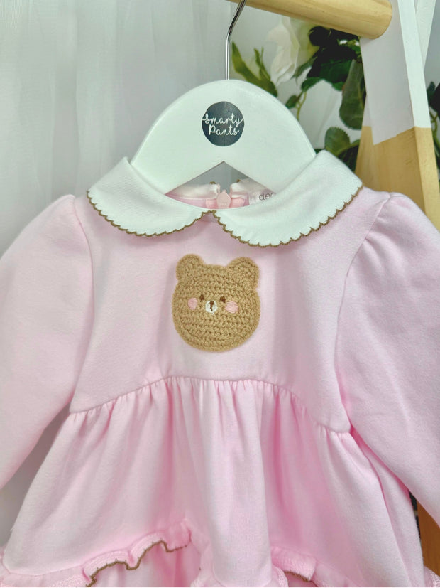 Deolinda Girl 'Teddy' Baby Pink Dress (3M-4Y)