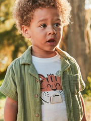 Mayoral Green Toddler Boy Tiger top