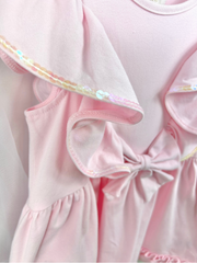 Caramelo Girls Pink Ruffle Dress