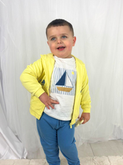 Mayoral Toddler Boy Blue & Yellow Sailor Tracksuit