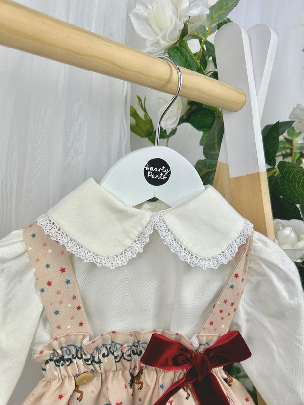 Pex Girls 'Carousel' Pinafore Dress & Bloomers (0M-2Y)