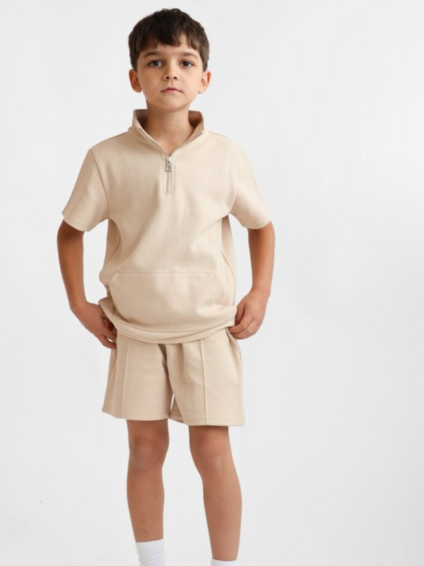 Harris Kids Boys 'Dougie' Short Set - Beige