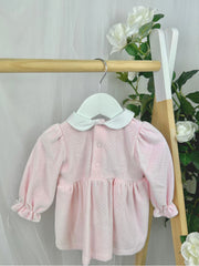 Deolinda Girl 'Magic' Pink Polka Dot Dress & Bloomers (3M-12M)