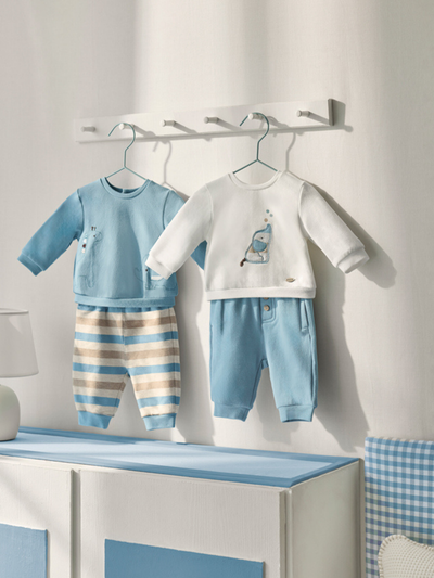 Mayoral Baby Boy Elephant 2-Pack Outfit Set - 2 Colours