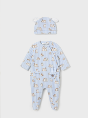 Mayoral Baby Neutral Babygrow & Hat Set - 3 Colours